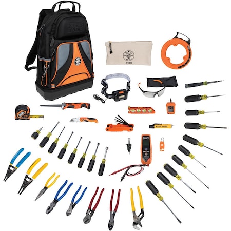 41 pc Tool Kit, Includes Pliers, Screwdrivers, Keys, Bits and Bags MPN:80141