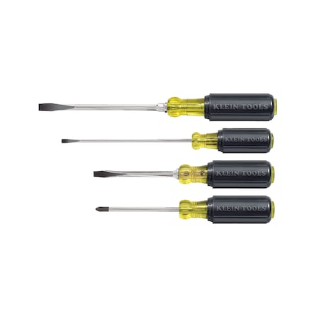 Screwdriver Set, Slotted and Phillips, 4-Piece MPN:85105