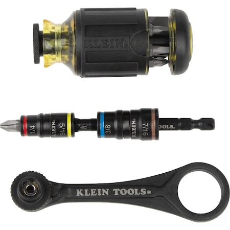 Flip Socket Set, Ratchet/Driver, 3 Pc MPN:85515HD