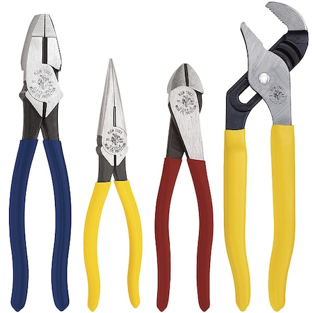 4 Piece Plier Set Dipped Handle MPN:94506