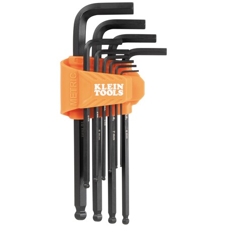 Long Ball-End Hex Key Set, Metric, 10-Piec MPN:BLS10M