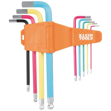 Powder Coated MM Hex Key Set, 9pc MPN:CBLS9M