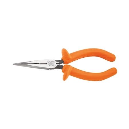 6 7/8 in D203 Needle Nose Plier, Side Cutter Cushion Grip Handle MPN:D203-6-INS