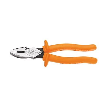 9 5/8 in Linemans Plier High Leverage w/ Wire Crimper, Steel MPN:D213-9NE-CR-INS