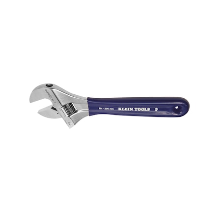 Adjustable Wrench, Extra-Wide Jaw, 8-Inch MPN:D509-8