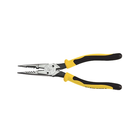 Pliers, All-Purpose Needle Nose, Spring Loaded, Cuts, Strips, 8.5-Inch MPN:J206-8C