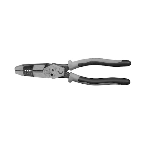 8 in Linemans Plier High Leverage w/ Wire Crimper, Steel MPN:J215-8CR