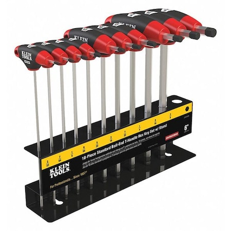 10 Piece T-Shape Hex Key Set, JTH610EB MPN:JTH610EB