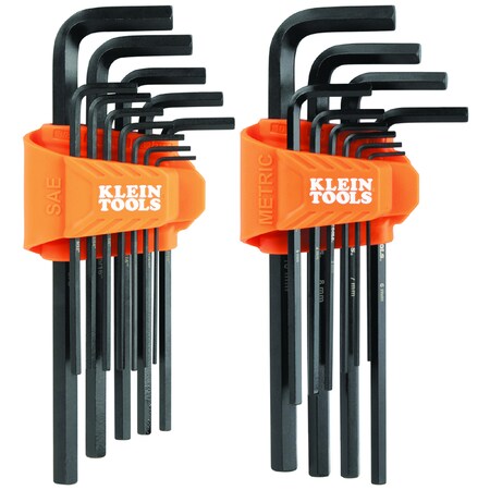 Hex Key Set, L-Style Long, SAE/Metric, 22PC MPN:LS22