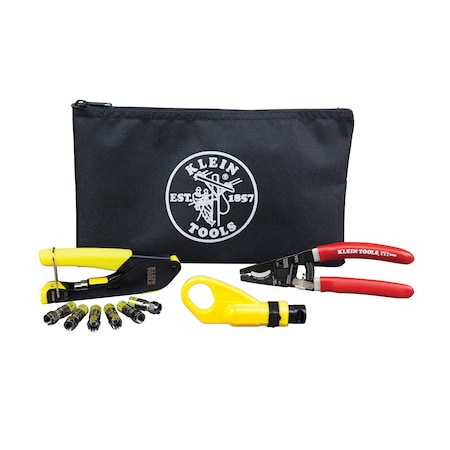 Coax Cable Installation Kit with Zipper Pouch MPN:VDV026-211