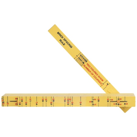 Frp Fldg Ruler, Outside Reading, Br. Scale MPN:91163B