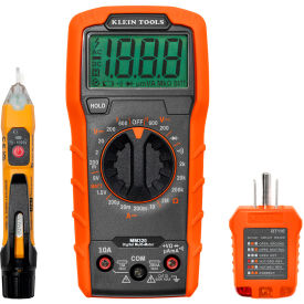 Klein Tools® Test Kit with Multimeter Non-Contact Volt Tester Receptacle Tester 69149P