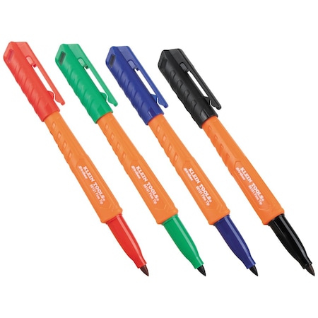 Perm. Marker, Fine Tip, Multi-Color, PK4 MPN:861914