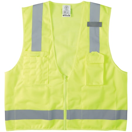 Safety Vest, High-Visibility Reflective Vest, M/L MPN:60269