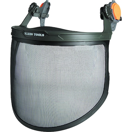 Face Shield, Black Visor, Coated Steel, Polymer, Locking Mount Suspension MPN:60474