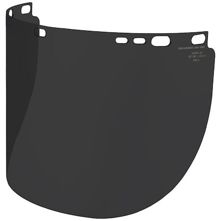 Face Shield Visor, Gray Visor, 8 in Height MPN:60531