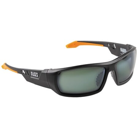 Safety Glasses, Anti-Fog & Anti-Scratch, Black/Orange Lens, Black/Orange Frame, Full-Frame MPN:60539