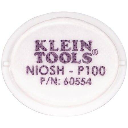Half-Mask Respirator Filters, P100, 2PK MPN:60554