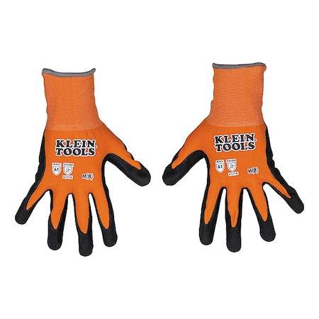 Coated Gloves, nitrile, Orange/Black, Medium 2 PK MPN:60580