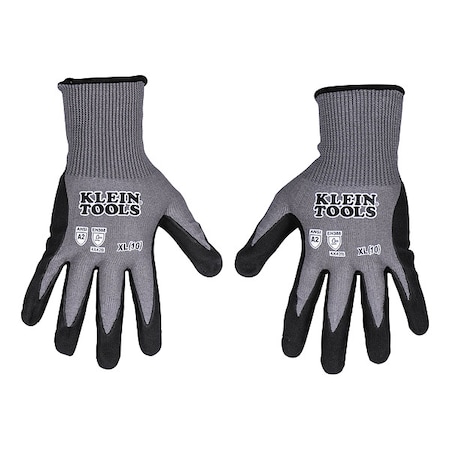 Coated Gloves, nitrile, Gray/Black, XL 2 PK MPN:60586