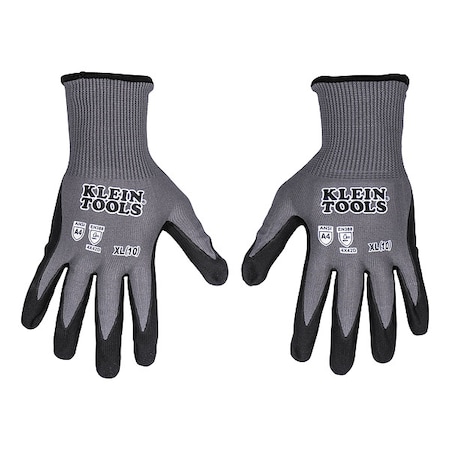 A4 Cut Knit Dipped Gloves, XL, 2-Pr, Cut Level A4, Dipped, Microfoam nitrile, XL 2 PK MPN:60590