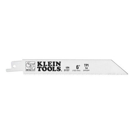 6 in x 14 TPI Reciprocating Saw Blade, KLEIN, 5 PK MPN:31727