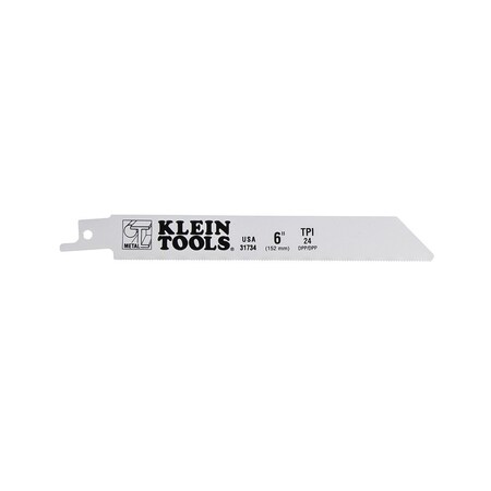 6 in x 24 TPI Reciprocating Saw Blade, KLEIN, 5 PK MPN:31734