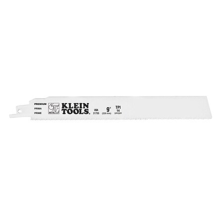 9 in x 14 TPI Reciprocating Saw Blade, KLEIN, 5 PK MPN:31755