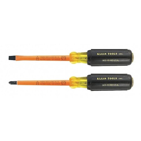 Screwdriver Set Insulated 4'' Shank 2 Piece MPN:33532-INS