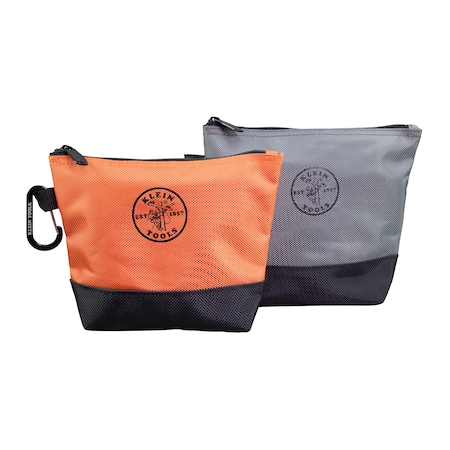 Zipper Bag, Stand-Up Tool Pouch, 2-Pack MPN:55470
