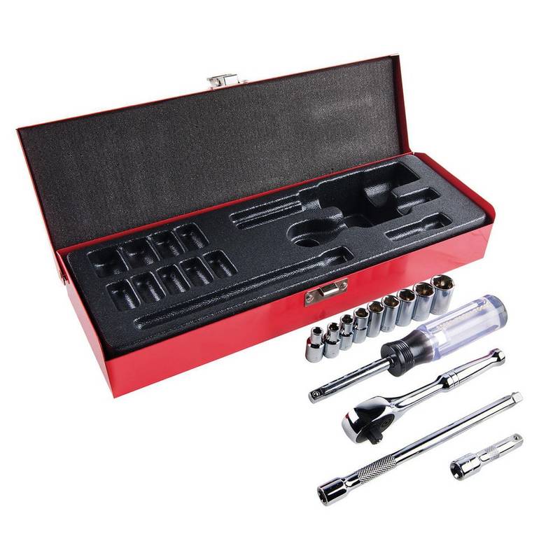 1/4-Inch Drive Socket Wrench Set, 13-Piece MPN:65500