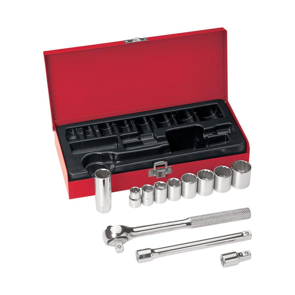 3/8-Inch Drive Socket Wrench Set, 12-Piece MPN:65504