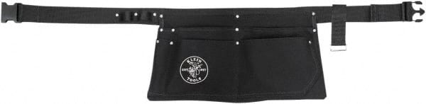 Tool Pouch: 6 Pockets, Canvas, Black MPN:42200