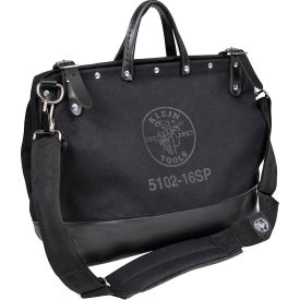Klein Tools® Deluxe Tool Bag Black Canvas 13 Pockets 16