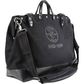 Klein Tools® Deluxe Tool Bag Black Canvas 13 Pockets 18