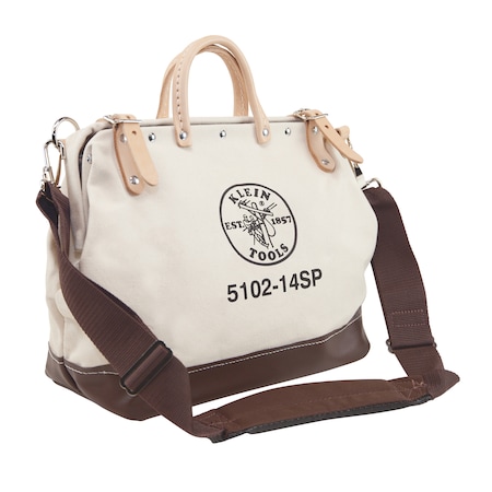 Tool Bag, Brown, Canvas, 10 Pockets MPN:5102-14SP
