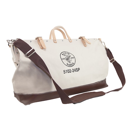 Tool Bag, Brown, Canvas, 17 Pockets MPN:5102-24SP