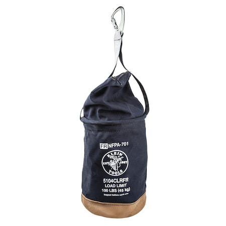 Bucket Bag, Black, #4 Flame Resistant Canvas, 1 Pockets MPN:5104CLRFR