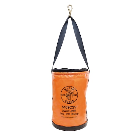 Bucket Bag, Orange, vinyl, 0 Pockets MPN:5109CSV