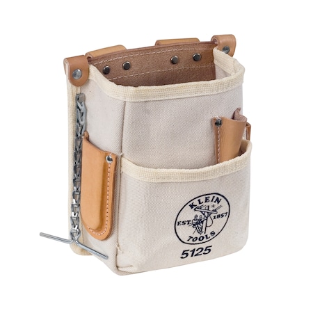Tool Pouch, Tool Pouch, Tan, Canvas, 5 Pockets MPN:5125
