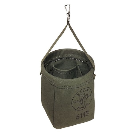 Bucket Bag, Green, Canvas, 2 Pockets MPN:5143