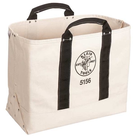 Tool Tote, Black, Canvas, 0 Pockets MPN:5156