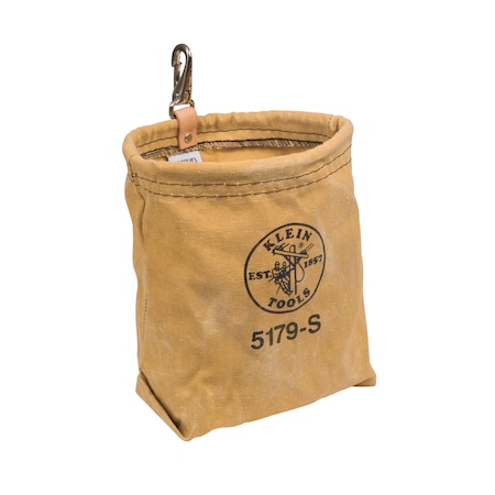 Tool Pouch, Water-Repellant Canvas Pouch - Snap, 10 oz. Canvas, 1 Pockets MPN:5179S