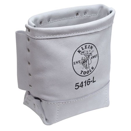 Tool Pouch, White, Leather, 1 Pockets MPN:5416L