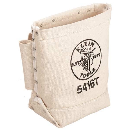 Tool Bag, Bull-Pin and Bolt Bag, Tunnel Loop, Canvas, 5 x 10 x 9-Inch MPN:5416T