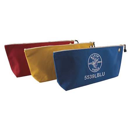 Tool Bag, Blue, Red, Yellow, Canvas, 1 Pockets MPN:5539LCPAK