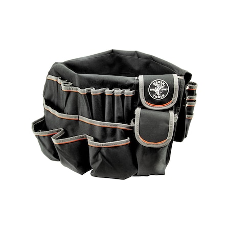 Bucket Tool Organizer, Black, Polyester, 45 Pockets MPN:55448