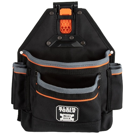 Pouch, Tool Pouch, Modbox, 9-Pocket, Black/Gray/Orange, Polyester, 9 Pockets MPN:55835MB