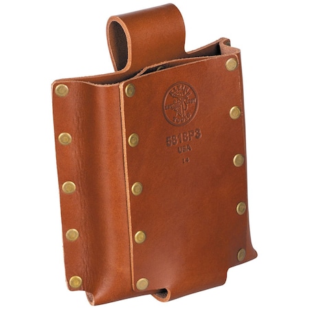 Tool Holder, 3-Pocket, Brown, Leather, 3 Pockets MPN:5818P3