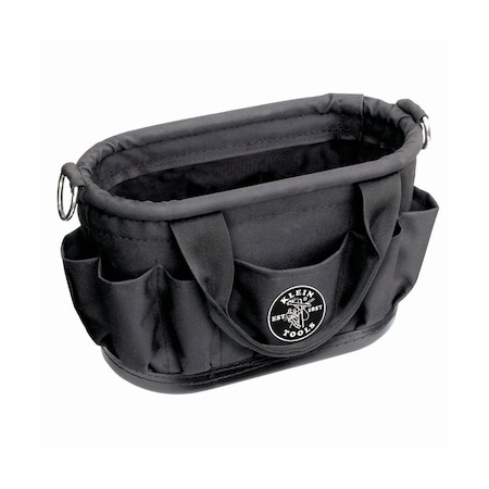 Tool Tote, Black, Polyester, 7 Pockets MPN:58886